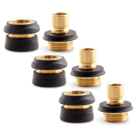 Gilmour Brass Male/Female Quick Connector Faucet Set