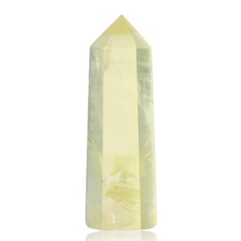 XIANNVXI 2" Citrine Crystal Wand Healing Crystals Wand Tower Natural Gemstone Stone Hexagonal Point Wand for Reiki Meditation Therapy Energy Direction