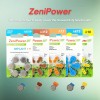 ZeniPower Premium Cochlear Implant Batteries 6 Count Pack of 10