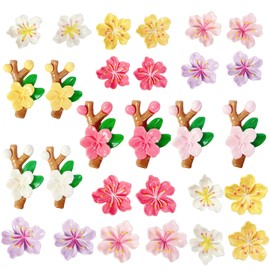 Nurila Schuhanstecker, 32 Stück Cartoon Blumen Anstecker Stecker Set, Schuhanhänger, DIY Schuh Charms Cartoon-Schuh-Dekoration für Armband, Niedliche Schuhe Dekoration Für Mädchen, Jungen Und Erwachse
