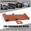 Wevdn Genuine Leather Steering Wheel Cover, Stitch on Wrap, DIY