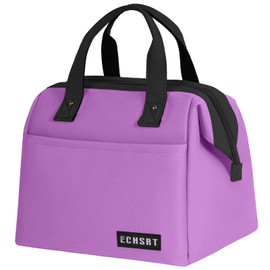 Large Insulated Lunch Bag for Women Men Leakproof Lunch Tote Bags Cooler Bag for Work Travel Adult Thermal Lunch Bags for Office -10L Lunchbox- Purple