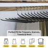 30 Pack Open Ended Pants Hangers, Non-Slip Metal Trouser Hangers