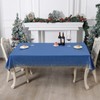 5 Pack Disposable Plastic Tablecloth,137x274cm Gold Stamping Dot Rectangular Table