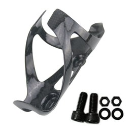 RXL SL Carbon Fiber Bottle Cage - Carbon MTB Road Bike Bicycle Water Bottle Holder - Super Light 3K Gloss 20g - Black White