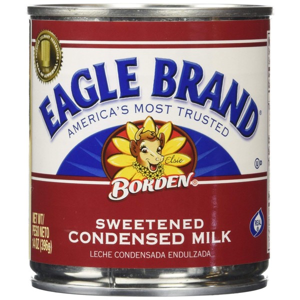 Borden Eagle Brand Sweetened Condensed Milk 4 pack of 14 oz. Cans, Set of 2