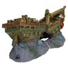 AB Tools Aquatic Aquarium Shipwreck bubbler Fish Tank Ornament 26x12x13cm