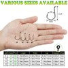 LUCKYFISHING Octopus Hooks Fishing Hooks for Saltwater Freshwater Offset Catfish