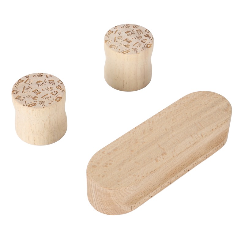 Quilters Clapper 17.8cm Wood Quilting Tailors Sewing Set Multifunction with