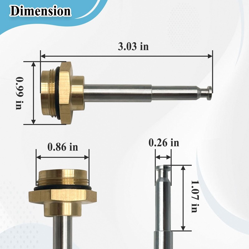 Ebrmeiwo 1198 Push Button Diverter, Shower Valve Repair Tool, 3IN