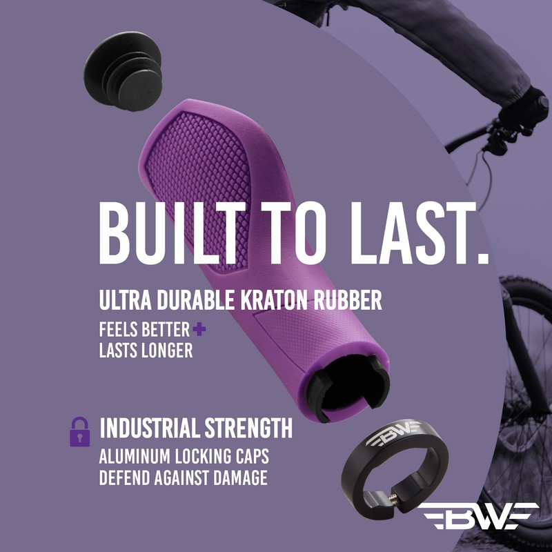 BW USA Ergo-Lock 2.0 Grips – Dual Lock-On MTB Bike