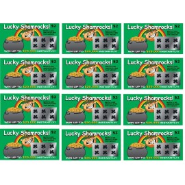 TheGag Fake Lottery Tickets Scratch Cards 12 Pack Prank Gag Gift-Hilarious Office Prank