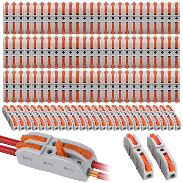 YSWOVUO Cable Connectors, Pack of 100 Pass Connectors, SPL-1 Cable