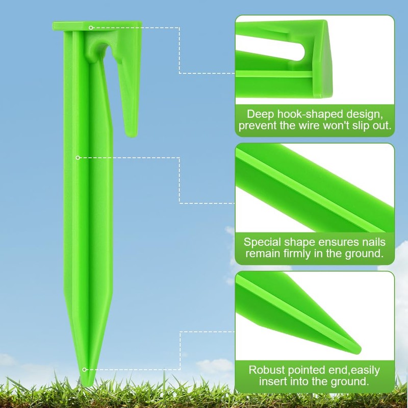 OFFCUP Ground Spikes for Robotic Lawnmower, 50pcs Ground Anchor, Universal