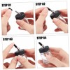 jojofuny 20pcs Airbrush Bottle Cap Durable Plastic Nozzle Caps for