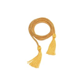 Goldene Abschlussschnur mit Quaste und Karte, Ehrenschnüre für Abschluss der Klasse 2025, Goldschnüre für Kappen- und Kleiderdekorationen, bedeutungsvolle Andenken Geschenke für Zeremonie