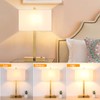 21" Touch Bedside lamps with 2 USB & AC Outlets,
