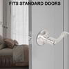 Brigligh High-Security Stainless Steel Door Handle with Lock and Key,