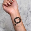 4 x 'Friendly Lion' Temporary Tattoos - Water Resistant, Skin-Safe,
