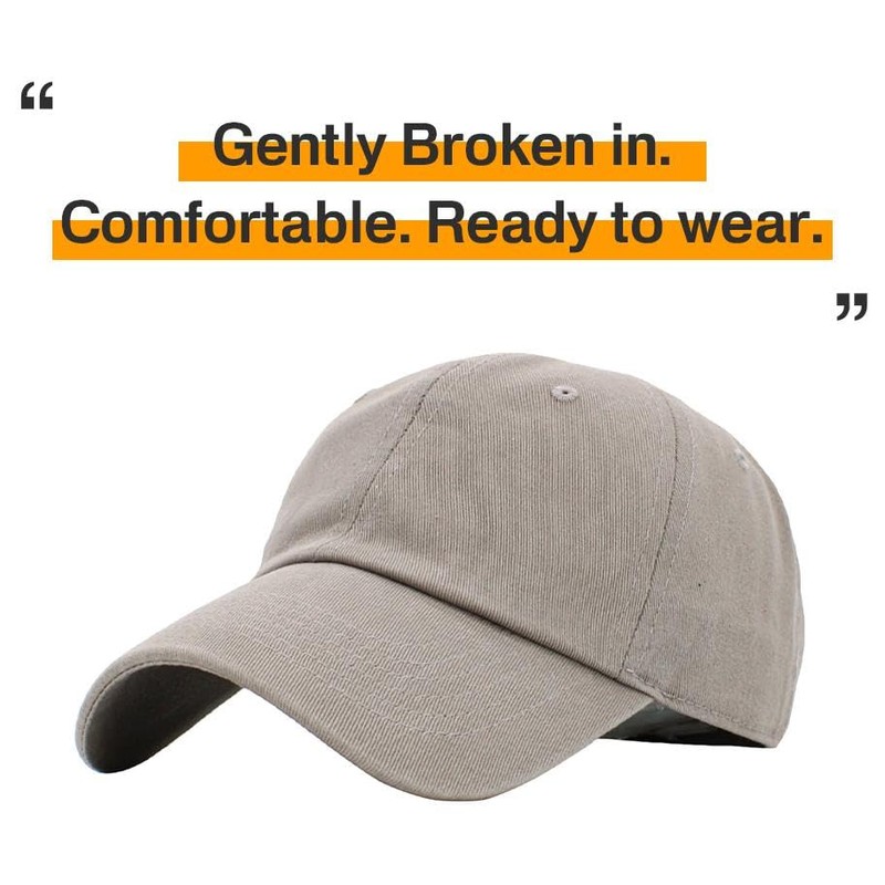 KB-LOW LGY Classic Cotton Dad Hat Adjustable Plain Cap. Polo