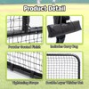 Donext L-Shaped Baseball Softball Pitching Net, 84x84 Inch Portable Training