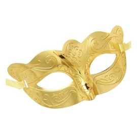 Widmann Metallische Augenmaske – Gold Mardi Gras Masken Augenmasken & Verkleidungen für Maskerade Kostüm Zubehör