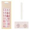 ZINIPIN FA00281 Foot Nail Sticker Watercolor Style Rose Pink