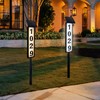Solar Address Sign,Solar House Numbers for Outside, Lighted Address Plaque