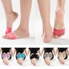 Anti-Slip Sweat-Absorbing Yoga & Pilates Half Toe/Over-the-Knee Socks Toe Black 3ea