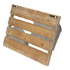 Sagebrook Home 13601-03 Distressed Wood Metal Wall Mail Organizer with