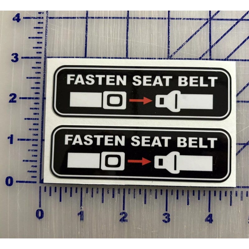 EGL Graphics Please Fasten Seat Belt Car Window Sticker Decal