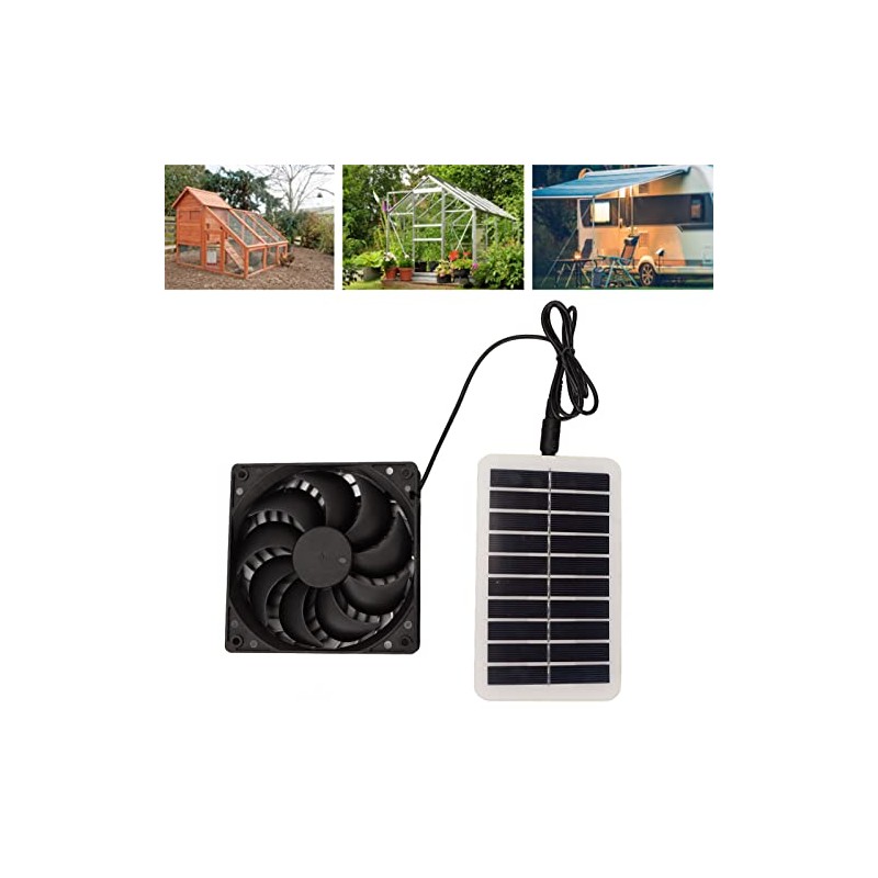 Efficient Solar Power Panel Exhaust Fan, Energy Saving and Odor