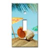 Art Plates 1 Gang Toggle Wall Plate - Seashell and
