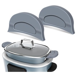 For Ninja Crockpot Slow Cooker Silicone Pot Handle Cover, for Ninja Foodi Possiblecooker Pro Silicone Handle Cover, Sleeve, Holder, Glove,Grip,Kitchen Accessories,Heat-Resistant,No More Hand Burns