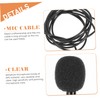 Levemolo 1.5m Replacement Lapel Mic Mini Recording Microphone for Smartphones
