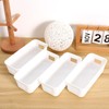 8-pack Plastic Storage Bins Thin Rectangular Storage Basket Set 8.85