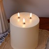 AFINETH Large Outdoor Candles with Remote Waterproof 6"x6" Flickering Flameless