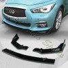 S SIZVER Painted Black Front Bumper Body Kit Spoiler Lip