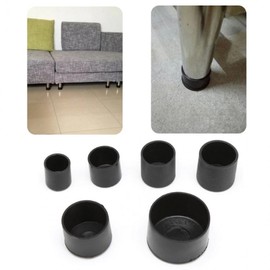 Furniture Chair Leg Caps: Anti-Scratch & Noise Reduction Cover 16mm SE00531 100ea