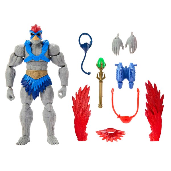 Masters of the Universe Masterverse Action Figure, Stratos Toy Collectible with Articulation & Accessories, 7 Inch