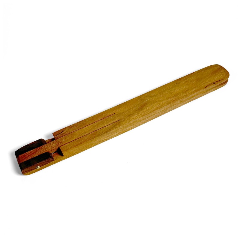 American Handmade Maple and Walnut Wooden Tongs with Spring Action,