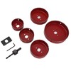 8 Piece Set Hole Saw Center Drill Bit Cutting Hole