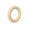80 Pieces 2.9 Inch Unfinished Wooden Rings for Crafts Natural