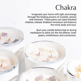 Hidden Label Healing Crystal Candle, Citrine-Energy Crystal Candle, Wood Wicks Scented Crackling Candles, Real Crystals Aromatherapy Candle Gifts for Women,Cute 12oz