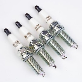 Genuine OEM Spark Plugs 18867-09095 compatible with Select Hyundai Kia Vehicles (Pack of 4)