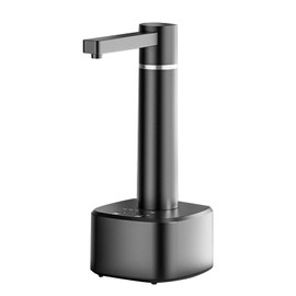 ANGGREK Dispensador de Agua Eléctrico Ligero, Compacto e Inteligente, Bomba Automática de Botella de Agua Potable Altamente Eficiente con Potente Succión para el Hogar (Black)