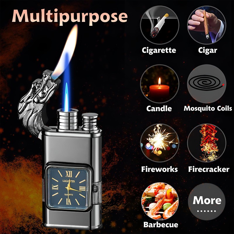 Torch Magic Dual Flame Lighter - Windproof with Visible Fuel