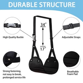 Airplane Foot Hammock, 2 Pack Airplane Travel Footrest Hammocks to Relax Your Feet for Long Flight, Footrest Hammock for Airplane Travel, Perfect Footrest Hammocks for Plane Travel