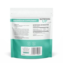 Nutrition Up Magnesium Glycinate - 850mg Supplements as Bisglycinate & Citrate, 90 Capsules, 250mg Elemental Magnesium Per Serving, UK Manufactured, 90 Day Supply