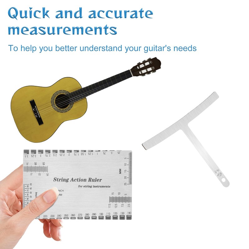 10 PCS Guitar Luthier Tools Set, 9 Guitar Radius Gauge